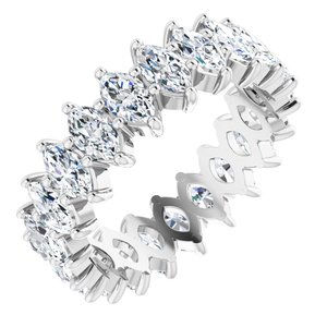 Platinum 2 3/4 CTW Lab-Grown Diamond Eternity Band Size 4.5
