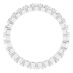 14K White Gold 1 1/3 CTW Lab-Grown Diamond Eternity Band Size 5