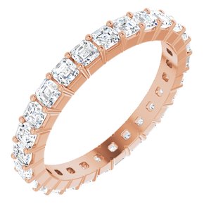 14K Rose Gold 1 1/3 CTW Lab-Grown Diamond Eternity Band Size 5