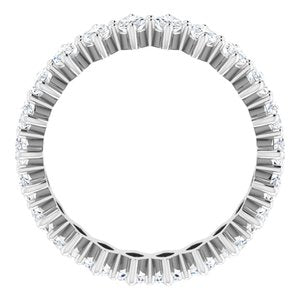 Platinum 2 7/8 CTW Natural Diamond Eternity Band Size 5