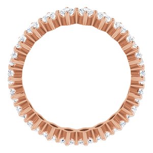14K Rose Gold 2 7/8 CTW Lab-Grown Diamond Eternity Band Size 5
