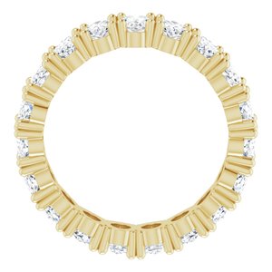 10K Yellow Gold 4 9/10 CTW Natural Diamond Eternity Band Size 5.25