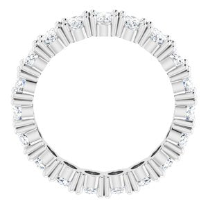 10K White Gold 4 9/10 CTW Natural Diamond Eternity Band Size 5.25