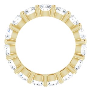 10K Yellow Gold 3 5/8 CTW Natural Diamond Eternity Band Size 5.25