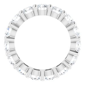 10K White Gold 3 5/8 CTW Lab-Grown Diamond Eternity Band Size 5.25
