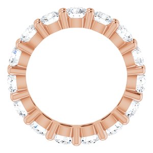 10K Rose Gold 3 5/8 CTW Lab-Grown Diamond Eternity Band Size 5.25