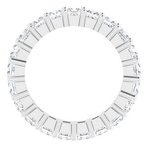 10K White Gold 2 1/3 CTW Natural Diamond Eternity Band Size 5.25