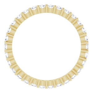 10K Yellow Gold 5/8 CTW Lab-Grown Diamond Eternity Band Size 5.5