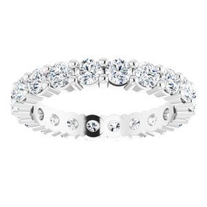 Platinum 1 3/8 CTW Lab-Grown Diamond Eternity Band Size 5.5