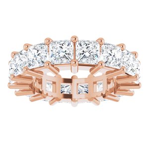 10K Rose Gold 4 1/2 CTW Lab-Grown Diamond Eternity Band Size 4