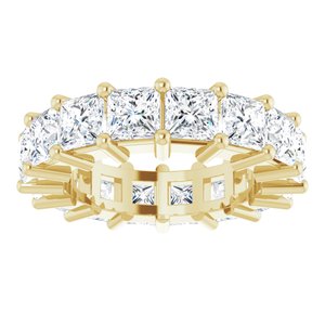 14K Yellow Gold 4 1/2 CTW Lab-Grown Diamond Eternity Band Size 4