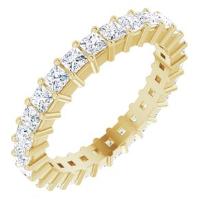 14K Yellow Gold 1 1/4 CTW Lab-Grown Diamond Eternity Band Size 5