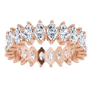 14K Rose Gold 2 7/8 CTW Lab-Grown Diamond Eternity Band Size 5