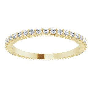 10K Yellow Gold 1/3 CTW Lab-Grown Diamond Eternity Band Size 5.25