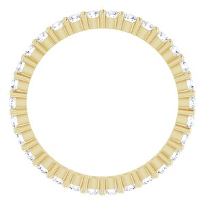10K Yellow Gold 5/8 CTW Lab-Grown Diamond Eternity Band Size 5.25