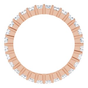 10K Rose Gold 1 1/4 CTW Lab-Grown Diamond Eternity Band Size 5.25