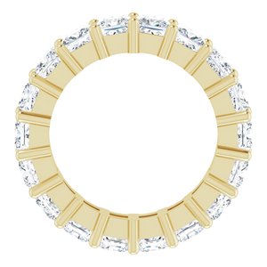 10K Yellow Gold 4 1/2 CTW Natural Diamond Eternity Band Size 5.25