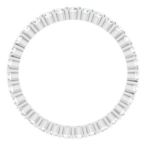 10K White Gold 5/8 CTW Lab-Grown Diamond Eternity Band Size 6