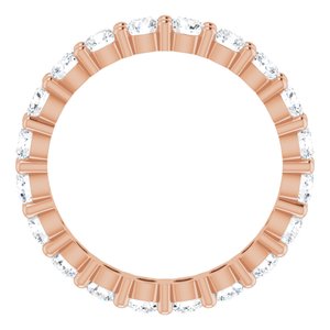10K Rose Gold 1 3/8 CTW Lab-Grown Diamond Eternity Band Size 5.25