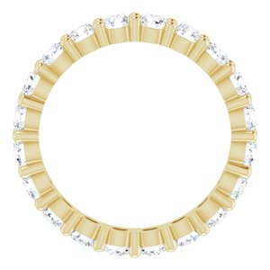 10K Yellow Gold 1 3/8 CTW Lab-Grown Diamond Eternity Band Size 5.25