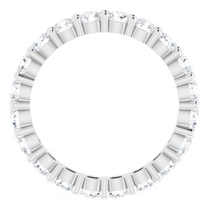 10K White Gold 1 3/8 CTW Lab-Grown Diamond Eternity Band Size 5.25