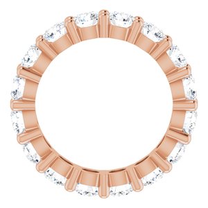 10K Rose Gold 3 7/8 CTW Natural Diamond Eternity Band Size 5.25