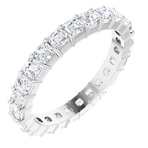 14K White Gold 1 7/8 CTW Lab-Grown Diamond Eternity Band Size 6