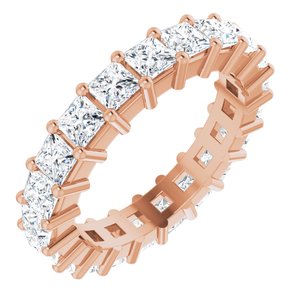 10K Rose Gold 2 1/3 CTW Lab-Grown Diamond Eternity Band Size 5.25