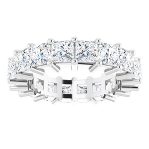 10K White Gold 4 1/2 CTW Lab-Grown Diamond Eternity Band Size 5.25