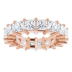 10K Rose Gold 4 1/2 CTW Natural Diamond Eternity Band Size 5.25