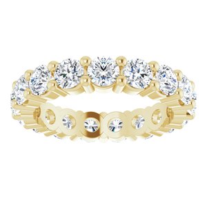 14K Yellow Gold 2 1/2 CTW Lab-Grown Diamond Eternity Band Size 5.5