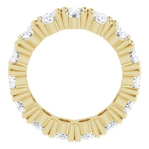 10K Yellow Gold 5 1/2 CTW Natural Diamond Eternity Band Size 5.5