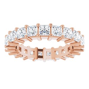 10K Rose Gold 2 1/3 CTW Natural Diamond Eternity Band Size 5.25