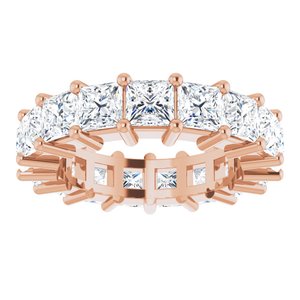 10K Rose Gold 4 3/4 CTW Lab-Grown Diamond Eternity Band Size 5.25