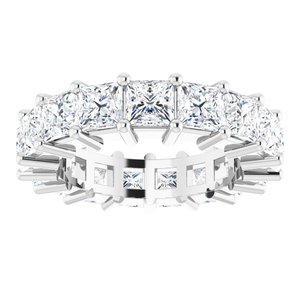 10K White Gold 4 3/4 CTW Lab-Grown Diamond Eternity Band Size 5.25