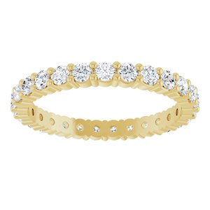 10K Yellow Gold 3/4 CTW Lab-Grown Diamond Eternity Band Size 6