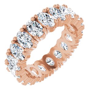 14K Rose Gold 4 3/4 CTW Natural Diamond Eternity Band Size 6