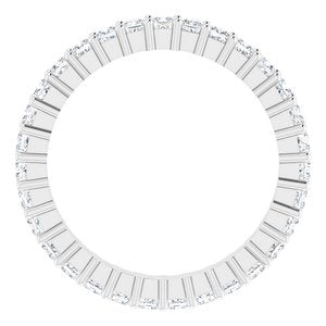 10K White Gold 1 CTW Lab-Grown Diamond Eternity Band Size 5.25