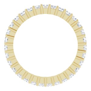 10K Yellow Gold 1 CTW Lab-Grown Diamond Eternity Band Size 5.25