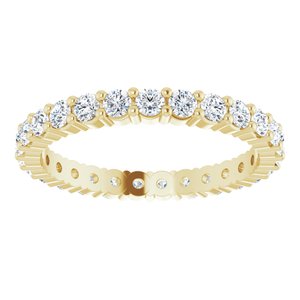 10K Yellow Gold 3/4 CTW Lab-Grown Diamond Eternity Band Size 5.5