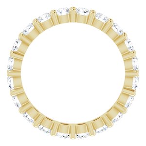 10K Yellow Gold 1 3/8 CTW Lab-Grown Diamond Eternity Band Size 5.5