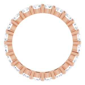 14K Rose Gold 1 3/8 CTW Lab-Grown Diamond Eternity Band Size 5.5