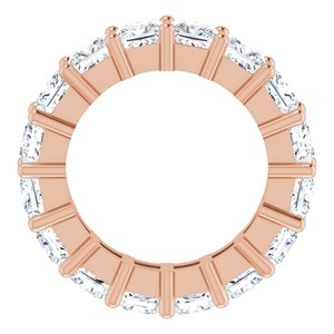 10K Rose Gold 4 1/2 CTW Natural Diamond Eternity Band Size 4