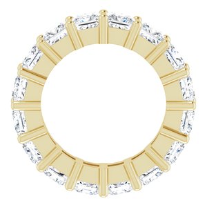 10K Yellow Gold 4 1/2 CTW Natural Diamond Eternity Band Size 4