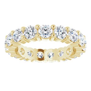 14K Yellow Gold 2 3/4 CTW Lab-Grown Diamond Eternity Band Size 5.5
