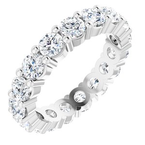 Platinum 2 1/2 CTW Lab-Grown Diamond Eternity Band Size 5.5