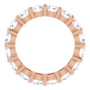 10K Rose Gold 3 7/8 CTW Lab-Grown Diamond Eternity Band Size 5.5