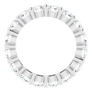 14K White Gold 3 1/3 CTW Lab-Grown Diamond Eternity Band Size 5.5
