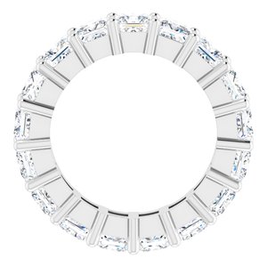 10K White Gold 4 3/4 CTW Natural Diamond Eternity Band Size 5.25