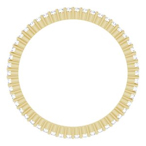 10K Yellow Gold 1/5 CTW Lab-Grown Diamond Eternity Band Size 5.5